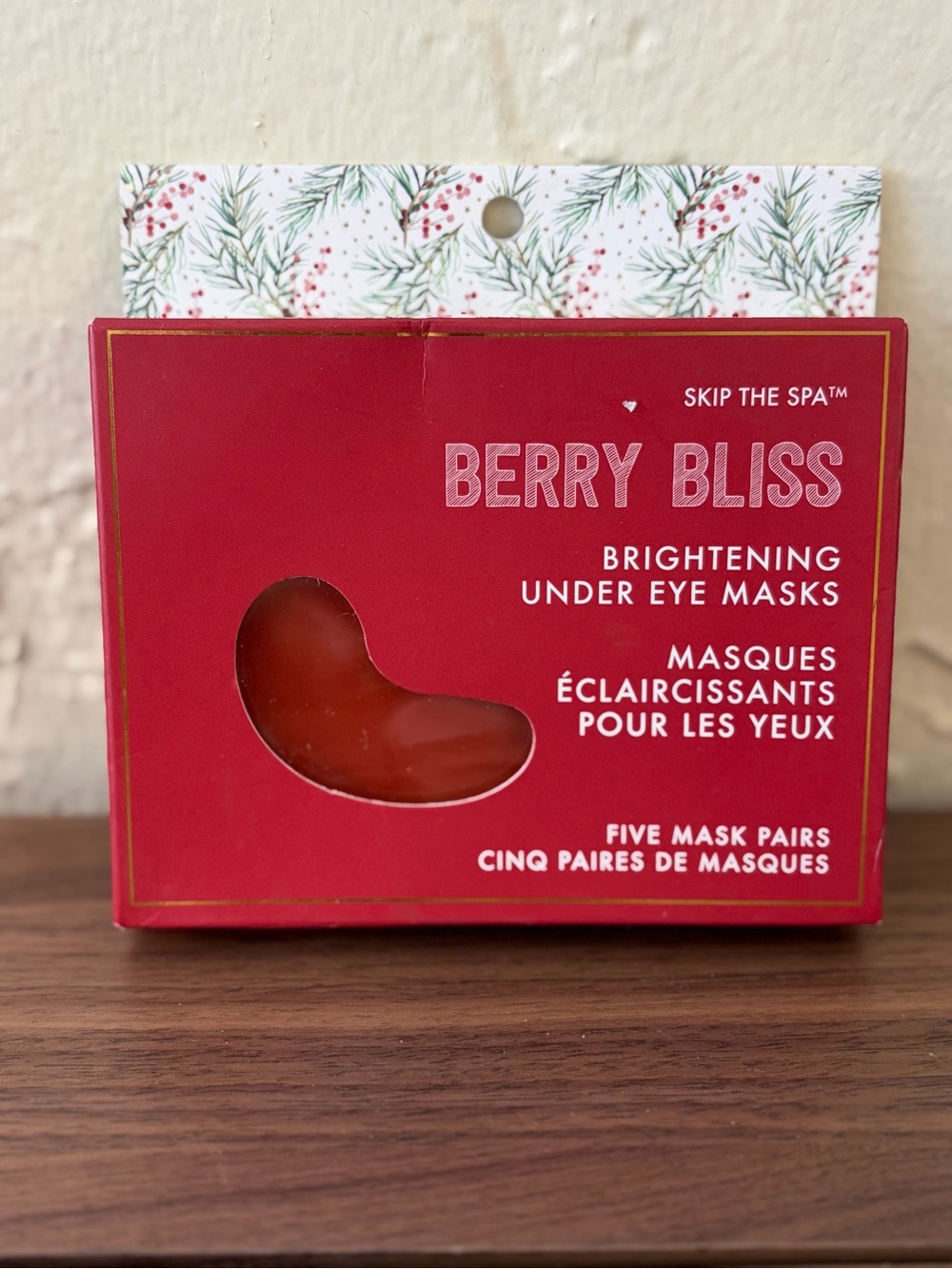 Skip the Spa Berry Bliss Brightening Under Eye Masks 5 Pairs